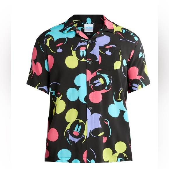 Mickey Mouse Men's and Big Men's Heads Color Graphic Shirt - Picture 1 of 6